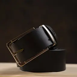 Чоловічий шкіряний ремінь GRANDE PELLE 3,4х120 см acs0014874 - мініатюра 4