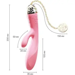 Смарт-вібратор кролик Zalo Rosalie Rouge Pink - мініатюра 3