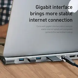 HUB адаптер Baseus Enjoyment Series Type-C Notebook 11-in-1 - мініатюра 5
