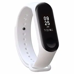 Ремінець для фітнес-браслета Lemfo для Xiaomi Mi Band 3 і 4 білий - мініатюра 3