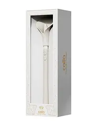 Розкішний вібромасажер Zalo - Calla Ivory White, двосторонній, 2 мотори - мініатюра 9