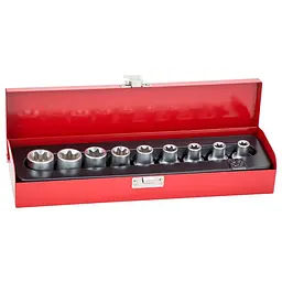 Набір насадок Ultra Star 1/2" 9 шт CrV (TR6086022)