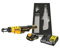 Гайкокрут кутовий - ключ-храповик акумуляторний DeWalt з АКБ та ЗП DCF504L1G - мініатюра 2