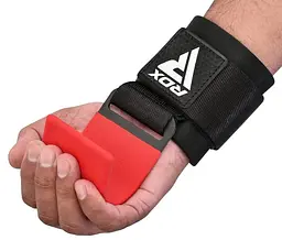 Гаки для тяги на зап'ястя RDX W5 Gym Hook Strap Red Plus (WAN-W5R+) - мініатюра 3