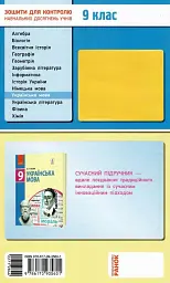 Контроль навчальних досягнень. Українська мова 9 клас - мініатюра 2