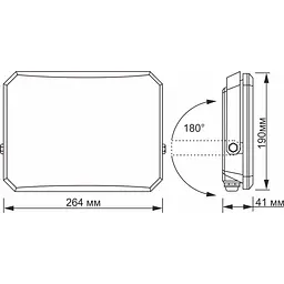 Світлодіодний прожектор Videx F3 100W 5000K Black (VLE-F3-1005B) [144851] - мініатюра 5