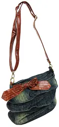 Жіноча джинсова сумка Fashion Jeans6012 Темно-синя - мініатюра 1