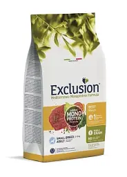 Сухий корм Exclusion Adult Beef Small Breed для дорослих собак дрібних порід з яловичиною, 500 г