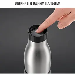 Термопляшка Tefal Bludrop 700 мл чорна (N3111110) - мініатюра 6