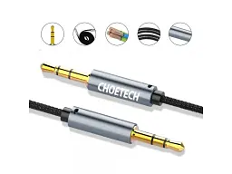Кабель Choetech AUX 3.5 - 3.5 TRS 1.2 м Black (AUX002) - мініатюра 2
