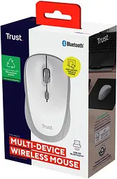 Комп'ютерна миша Trust Yvi+ Compact Multi-Device WL/BT/USB-A білий teh0014040 - мініатюра 7