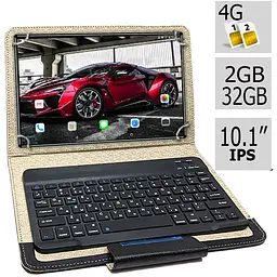 Планшет-телефон Adronix LTE Tab232 Grey 2/32 DUAL SIM 10.1" IPS з клавіатурою Bluetooth - мініатюра 2