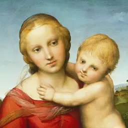 Інтер'єрна картина Мала Мадонна Каупера, Рафаель, Raphael Santi, Small Cowper Madonna, релігійний декор, 60×43 см (id6958) - мініатюра 5
