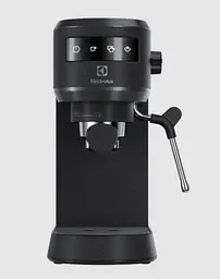 Electrolux Кофеварка ріжкова, 1л, мелена, ручний капуч, LED-дисплей, підігрів чашок, чорний - мініатюра 4