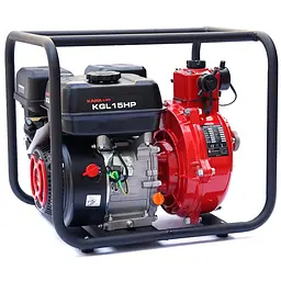 Мотопомпа бензинова KGL15HP, продуктивність 15 м3/година, потужність 7 к.с.