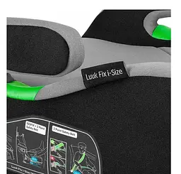 Бустер Lionelo Luuk Fix I-Size Black Carbon, 15-36 кг, чорний (LO-LUUK FIX I-SIZE BLACK CARBON) - мініатюра 7