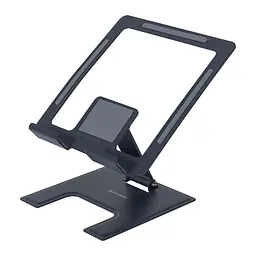 Підставка-тримач для мобільного телефону, смартфона, планшета, ARH213, графітова, настільна універсальна, складана, регулювання кута нахилу, сталева ArmorStandart (ARM77753)