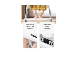 Стільчик для годування Xingtai Zuoxi Children's ZX-108 white - мініатюра 4
