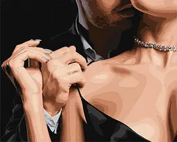 Набір для розпису по номерах. "Ніжний дотик" 40х50см КНО8410
