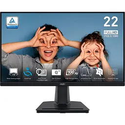 Монітор 21.45" MSI PRO MP225V FHD VA 100Hz (9S6-3PE0CM-001)