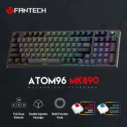 Клавіатура Fantech Atom96 MK890 Blue Switch Gray [115624] - мініатюра 4