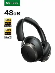 Навушники бездротові Ugreen Studio Pro 48dB Anc 2025 120 годин чорні - мініатюра 6