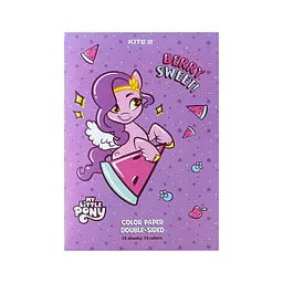 Кольоровий папір Kite А4 двосторонній My Little Pony 15арк/15 кол (LP24-250) - мініатюра 1