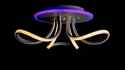 Люстра стельова LED Splendid Ray L78586/3, 104W, білий, сучасний стиль, з пультом, 3 лампи, 50 см - мініатюра 3
