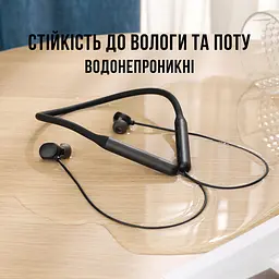 Бездротові вакуумні навушники для спорту SPORT Чорні - мініатюра 7