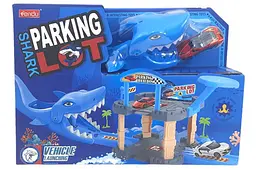 Дитячий паркінг Акула з запуском та машинкою Shark Parking Lot 8872 в коробці р.33х9х23, 5см