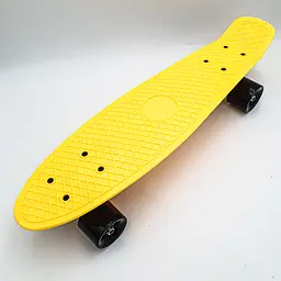 Пенні борд скейт 55х15см до 80кг ABEC 7 матові колеса скейтборд Penny Board Pastel Series жовтий - мініатюра 6