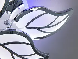 Люстра стельова LED Diasha 8028/6+3HR, 140W, 3200K-6500K, хром, сучасний стиль з пультом та диммером - мініатюра 8
