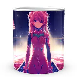 Кухоль GeekLand Evangelion Євангеліон Аска EVA 002.11 330 мл білий - мініатюра 2