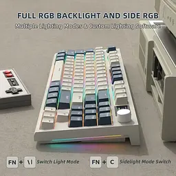 Клавіатура Attack Shark K86 RGB Linear Blue Whale Switches Wireless (AS-6972792471198-TM-UA) Timing Machine (G-000003580) - мініатюра 6