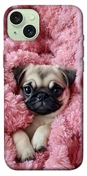 TPU чохол Demsky Мопс у ніжностях для Apple iPhone 15 Plus (6.7")