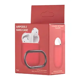 Чохол Silicone Case 1,2mm for AirPods 1/2 червоний - мініатюра 2