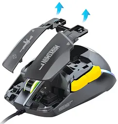 Миша комп'ютерна Yenkee YMS 3600BK MARKSMAN Gaming Mouse (7090580) - мініатюра 5