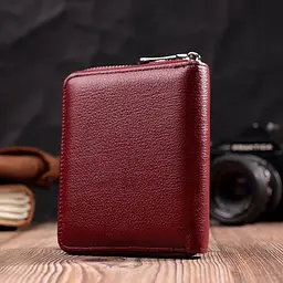 Практичний гаманець для жінок із натуральної шкіри ST Leather 22450 бордовий - мініатюра 10