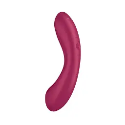 Вакуумний стимулятор клітора з вібрацією Satisfyer Curvy Trinity 1 бордовий - мініатюра 3