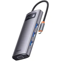 Хаб конвертер Baseus Metal Gleam Usb-C - VGA 7-in-1 WKWG040013