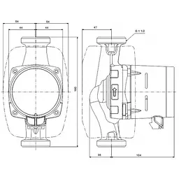 Циркуляційний насос Grundfos Alpha1 25-80 180 (99199577) - мініатюра 7
