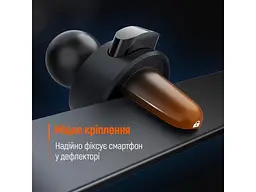 Автомобільний тримач для смартфона ColorWay Gravity Mechanical Car Mount Black (CW-CHG18-BK) - мініатюра 7