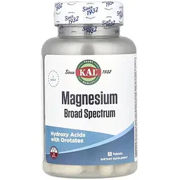 Дієтична добавка KAL Magnesium Broad Spectrum 60 таблеток