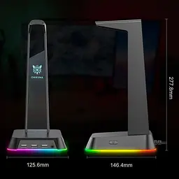 Підставка для навушників Onikuma ST-2 RGB Black [173110] - мініатюра 10