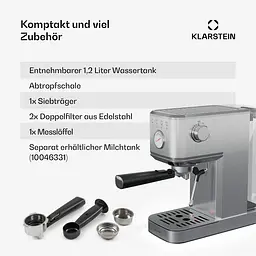 Кавоварка Klarstein SteelPresso Slim (10046327) - мініатюра 5