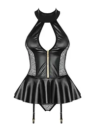 Еротичний комплект Obsessive 859 S/M чорний - мініатюра 5