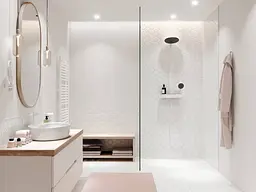 Душова система з термостатом Hansgrohe Pulsify Showerpipe 260 2jet EcoSmart matt white 24241700 - мініатюра 3