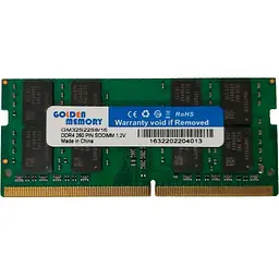 Модуль пам'яті для ноутбука SoDIMM DDR4 16GB 3200 MHz Golden Memory (GM32S22S8/16)