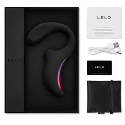 Кліторально-вагінальний звуковий стимулятор Lelo Enigma Black - мініатюра 9