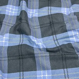 Простирадло Cosas на резинці фланель 100х200 nordic check, синій (Flannel_NordicCheck_100x200x20) - мініатюра 4